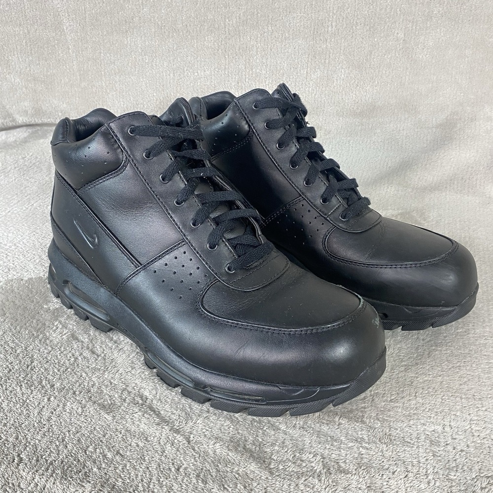 Nike ACG Air Max Goadome Mens Boots Size 13 Black Leather Shoes 865031-009